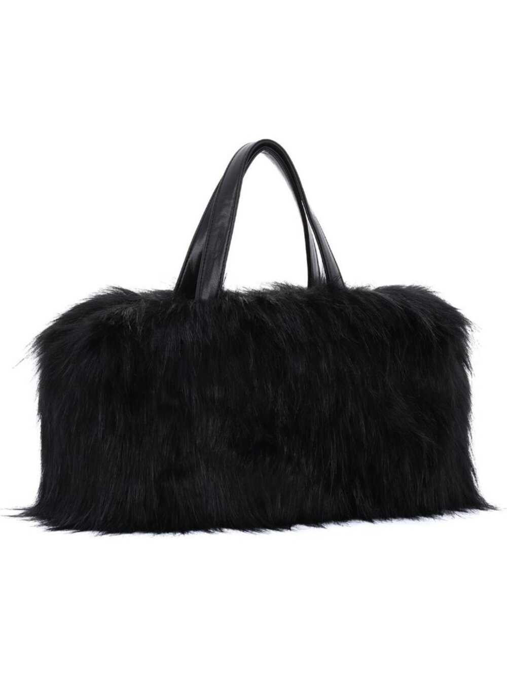 Faux Fur Tote Handbag for Women | Fluffy Plush Crossbody & Shoulder Bag